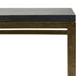 Libra Kirkstone Iron Console Table in Aged Champagne Finish Galaxy Slate Large 140x41x